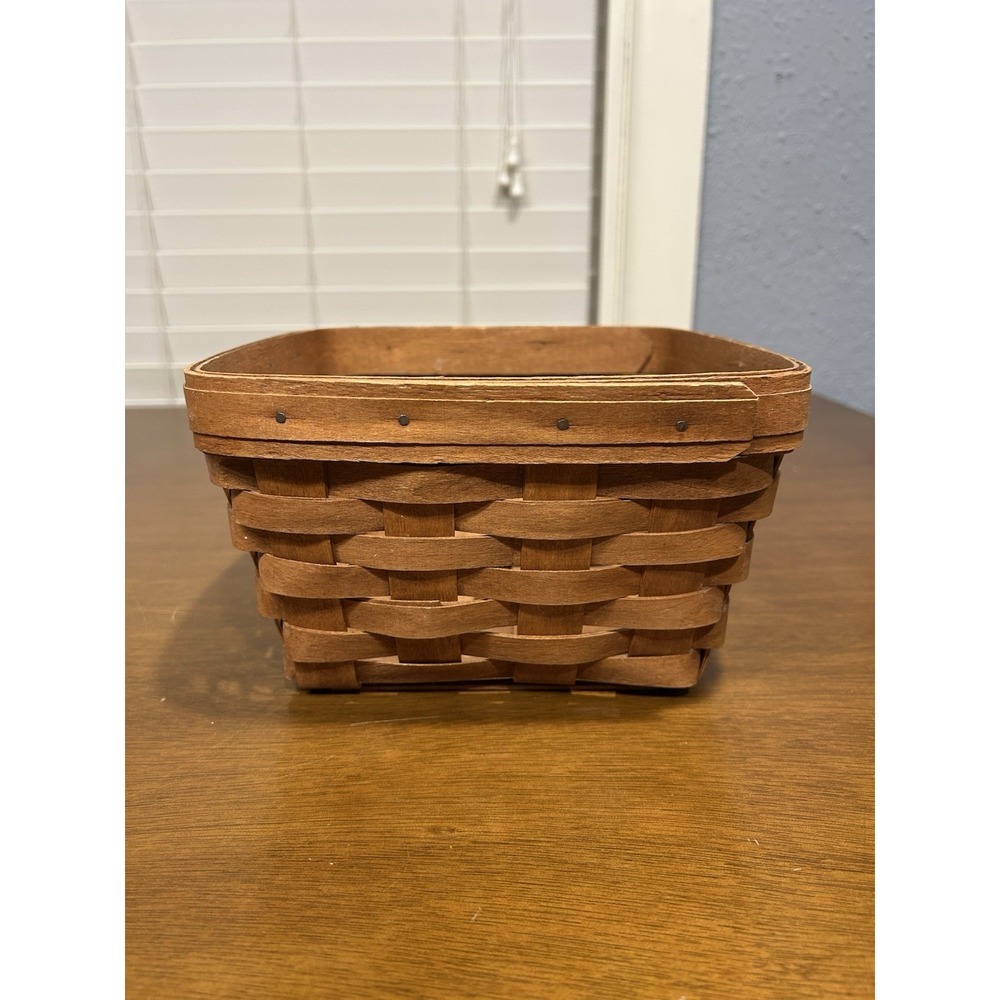 Longaberger 1989 Rectangle Basket (6.5" x 8.5"x 5")